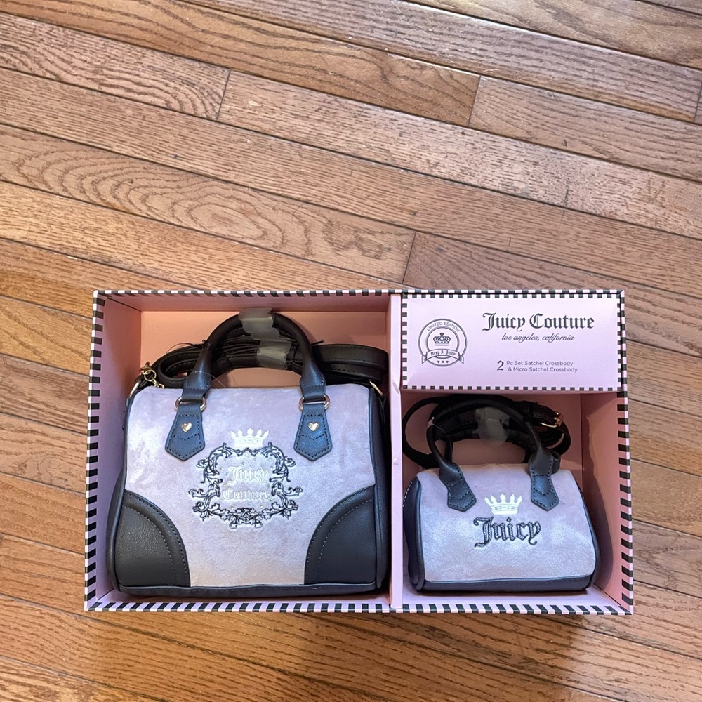 Vintage juicy couture bags

Big juicy pink with bling and small juicy